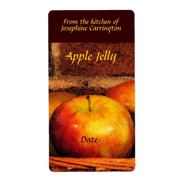 Apple Jelly Labels (Front)