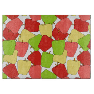 Apple Jumble Pattern Cutting Board