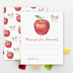 apple kids birthday time capsule message<br><div class="desc">The Apple of our eye. Watercolor kids birthday party. Watercolor apple and bow.</div>