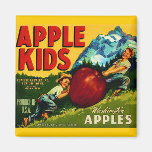 Apple Kids Magnet
