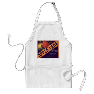 Apple Lane Brand Crate Label Standard Apron