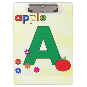 Apple Letter A Clipboard