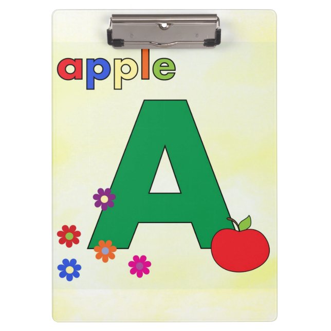 Apple Letter A Clipboard (Front)