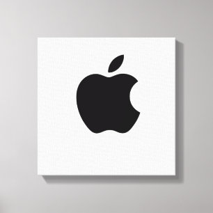 Apple logo design canvas print