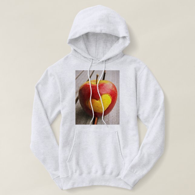 "Apple Love" Cute Photo. Buy Now Hoodie (Design Front)