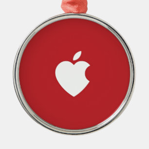 Apple Love Metal Tree Decoration