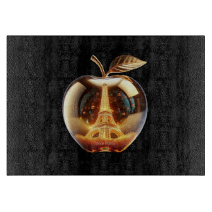 Apple Love Paris cutting board