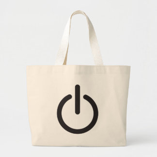 Apple mac Power button Large Tote Bag
