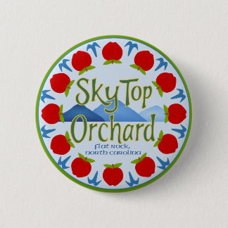 Apple Mandala - Blue 6 Cm Round Badge
