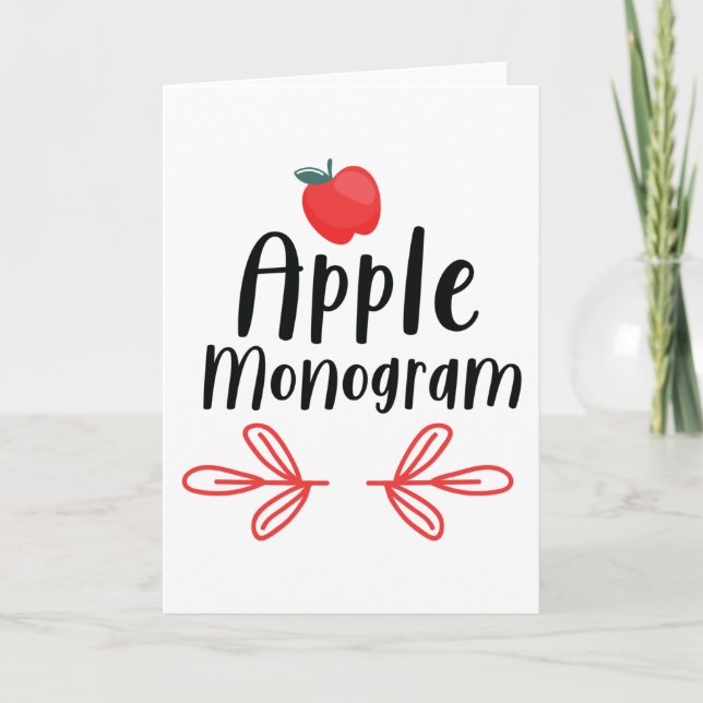 Apple Monogram Card (Front)