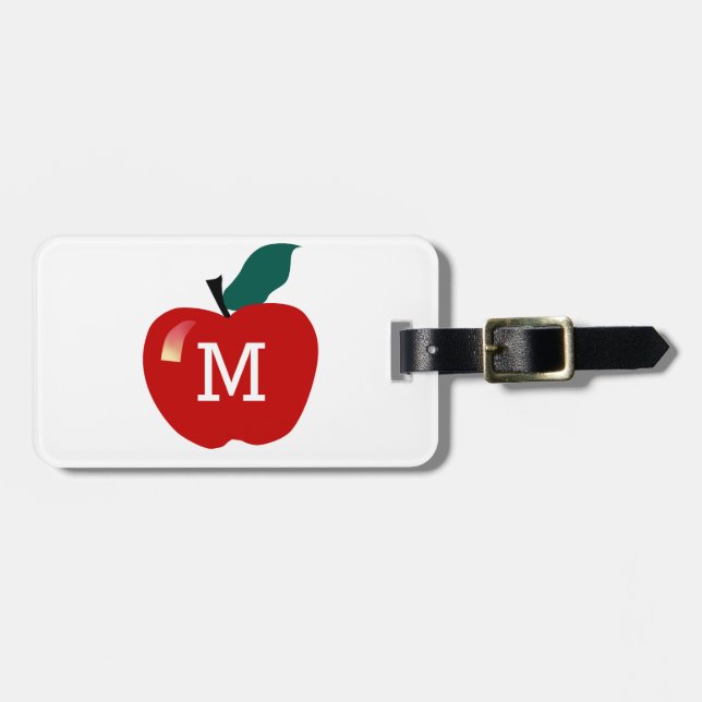 Apple Monogram Luggage Tag (Front Horizontal)
