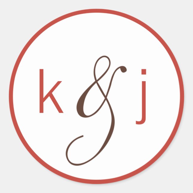 Apple Monogram Stickers (Front)