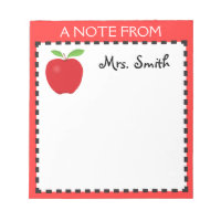Apple notepad for a Teacher