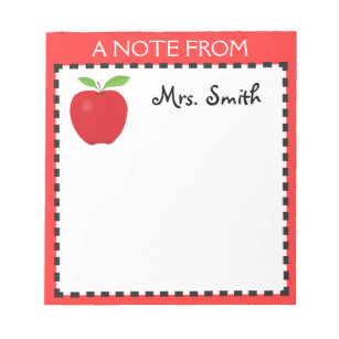 Apple notepad for a Teacher