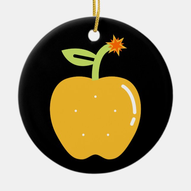 Apple of Discord Ceramic Ornament (Front)