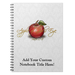 Apple of God's Eye, Christian Spiral Notebook
