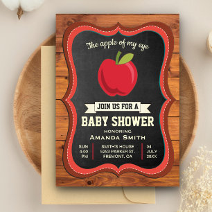 Apple of my Eye Baby Shower Invitation