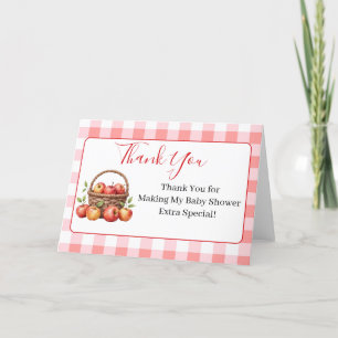 Apple of My Eye Baby Shower Thank You Cards