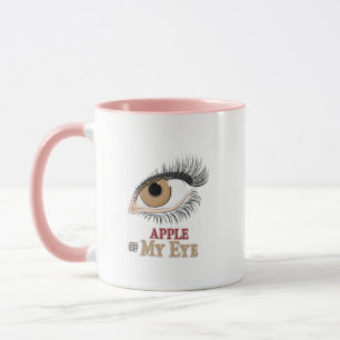 Apple of My Eye Eyelashes Art Mug