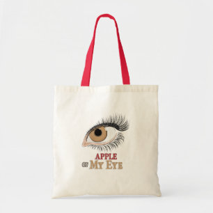 Apple of My Eye Eyelashes Art Tote Bag