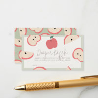 Apple of my Eye Green Baby Diaper Raffle Ticket