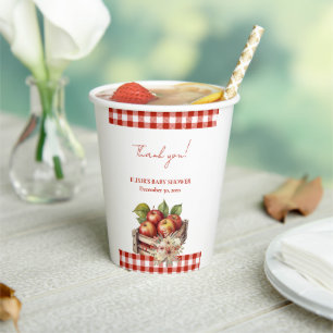 Apple of my eye Red Orchard Baby Shower Paper Cups