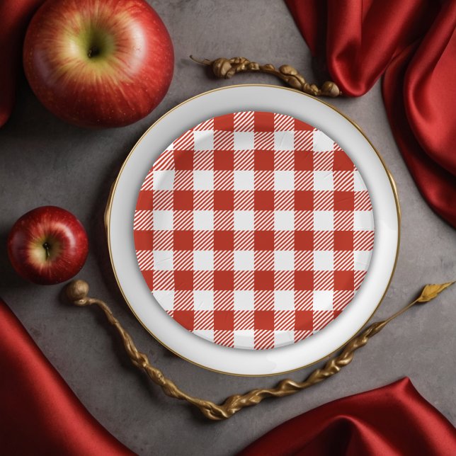 Apple of my eye Red Orchard Baby Shower Paper Plate (Creator Uploaded)