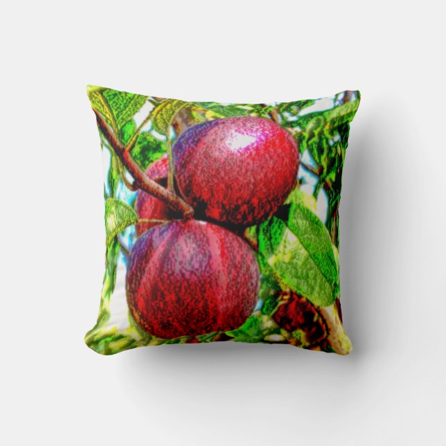 Apple of My Eye Throw Pillow (Front)