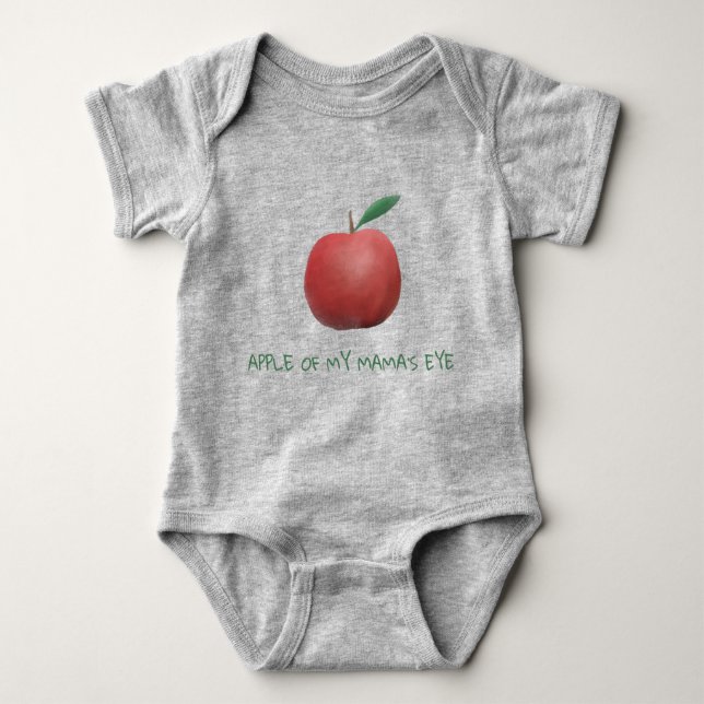 Apple Of My Mama’s Eye Baby Bodysuit (Front)