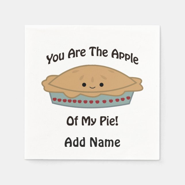 Apple of My pie Napkin (Front)