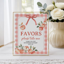 Apple of Our Eye 8x10 Favour Table Sign