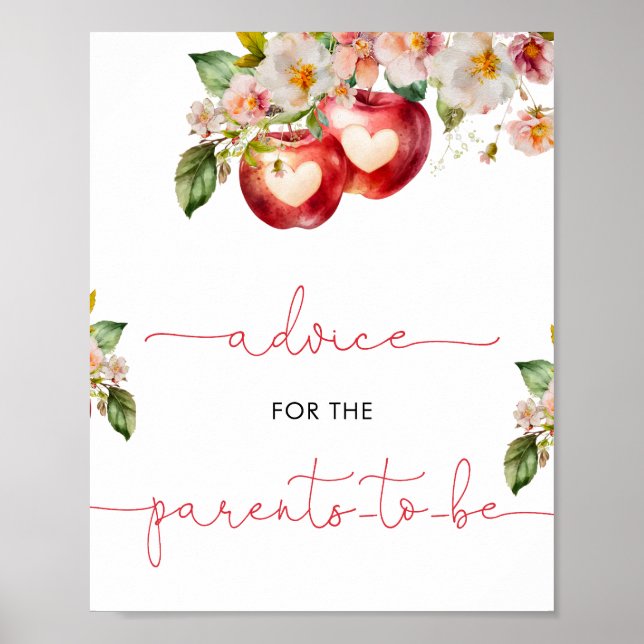 Apple of Our Eye Advice Sign (Front)