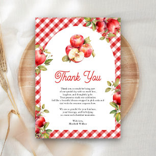 Apple Of Our Eye Baby Shower Arch Thank You Card