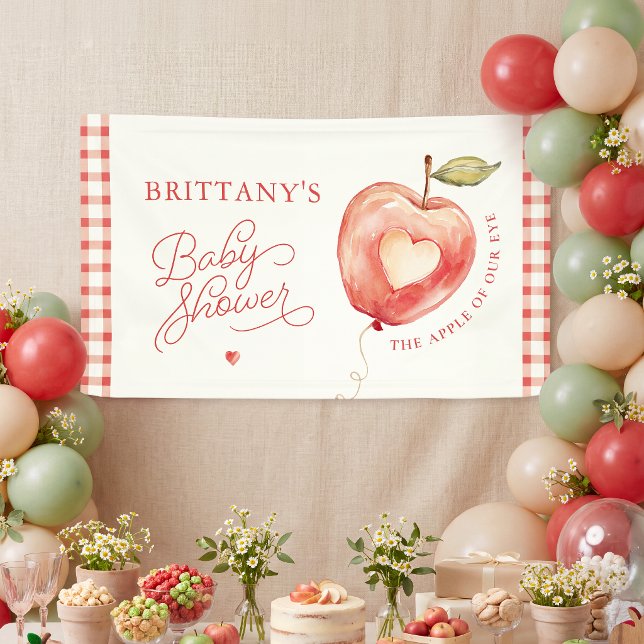 Apple of Our Eye Baby Shower Banner (Creator Uploaded)