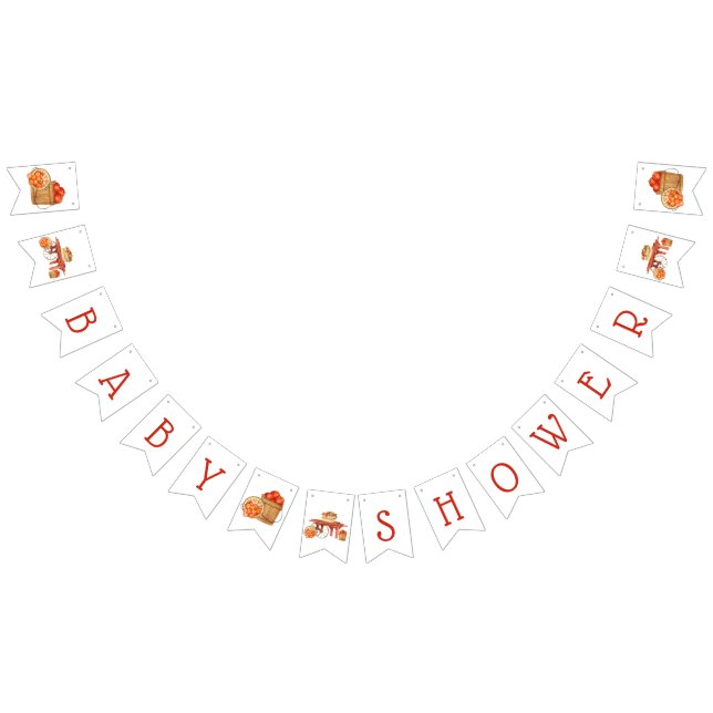 Apple of our Eye! Baby Shower Decorations Bunting (All)