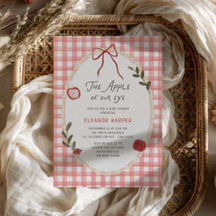 Apple Of Our Eye Baby Shower Invitation
