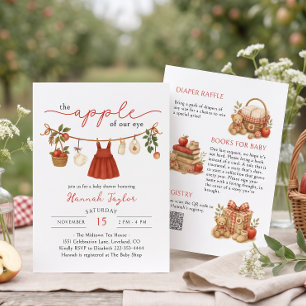Apple of Our Eye Baby Shower Invitation