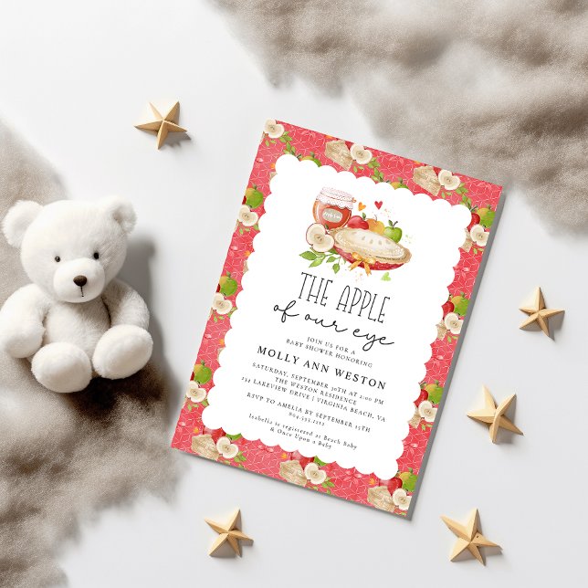 Apple of Our Eye Baby Shower Invitation (Apple of our Eye Baby Shower Invitation )