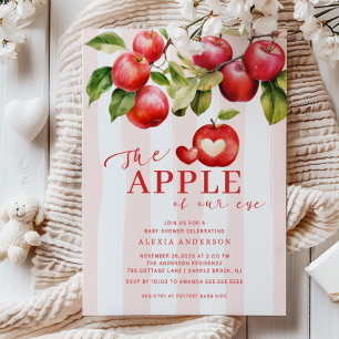 Apple Of Our Eye Baby Shower  Invitation