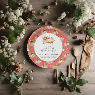 Apple of Our Eye Baby Shower Paper  Paper Plate