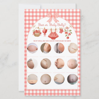 Apple of Our Eye Baby Shower Red Gingham Game