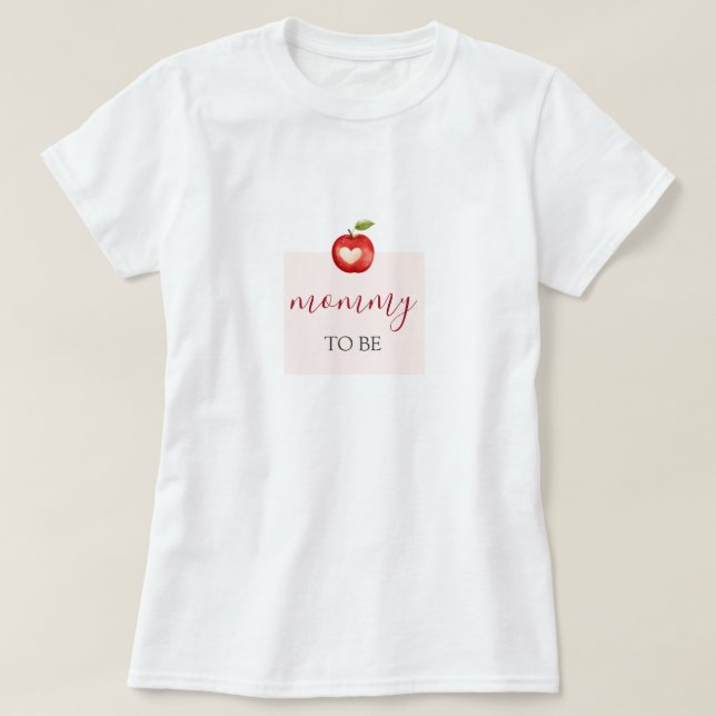 Apple of Our Eye Baby Shower T-Shirt (Design Front)