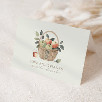 Apple of Our Eye Baby Shower Thank You Card
