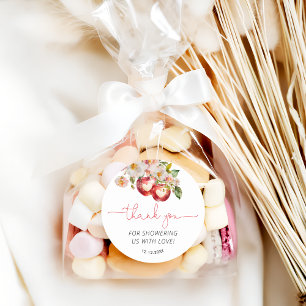 Apple of Our Eye Baby Shower Thank You Classic Round Sticker