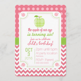 Apple Of Our Eye Birthday Invitation