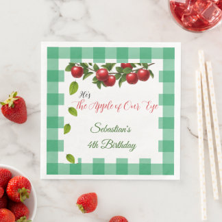 Apple of Our Eye Birthday Napkins