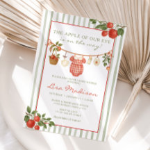Apple of our Eye Clothesline Baby Shower