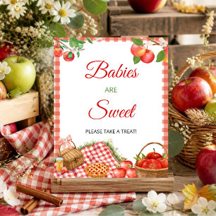 Apple of Our Eye Fall Baby Shower Babies are Sweet Poster