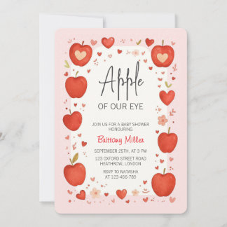 Apple of Our Eye Fall Baby Shower Invitation