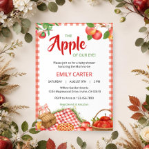 Apple of Our Eye Fall Baby Shower Invitation